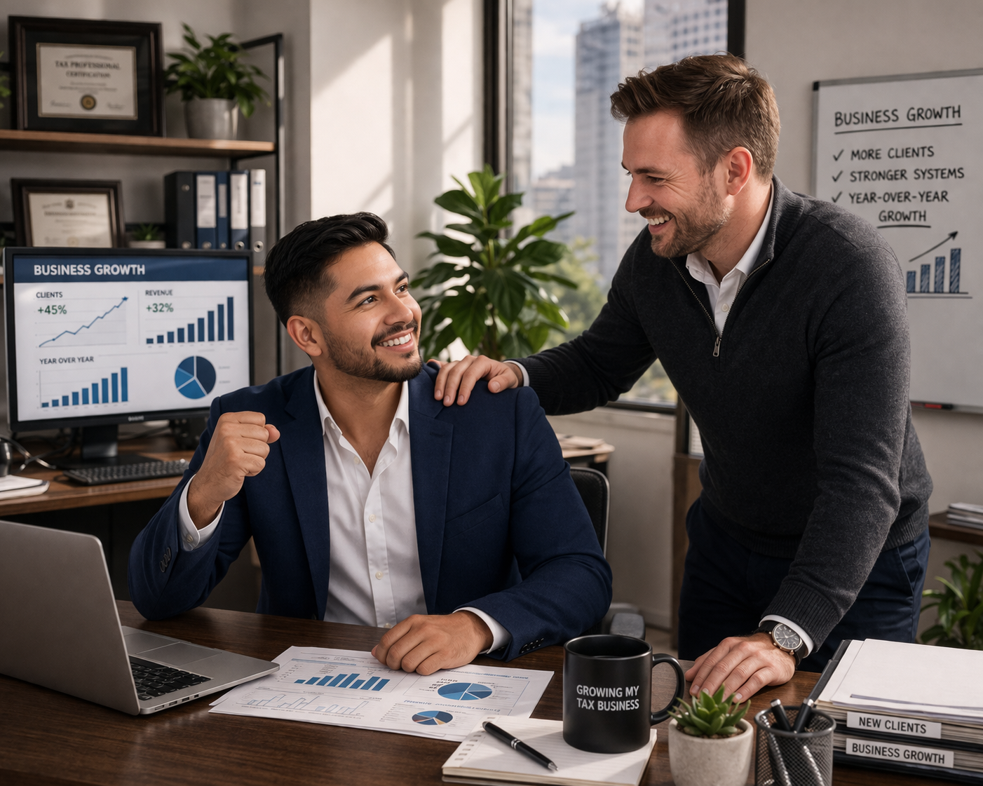 Tax professionals building and growing a branded tax business with 1040 Tax Store