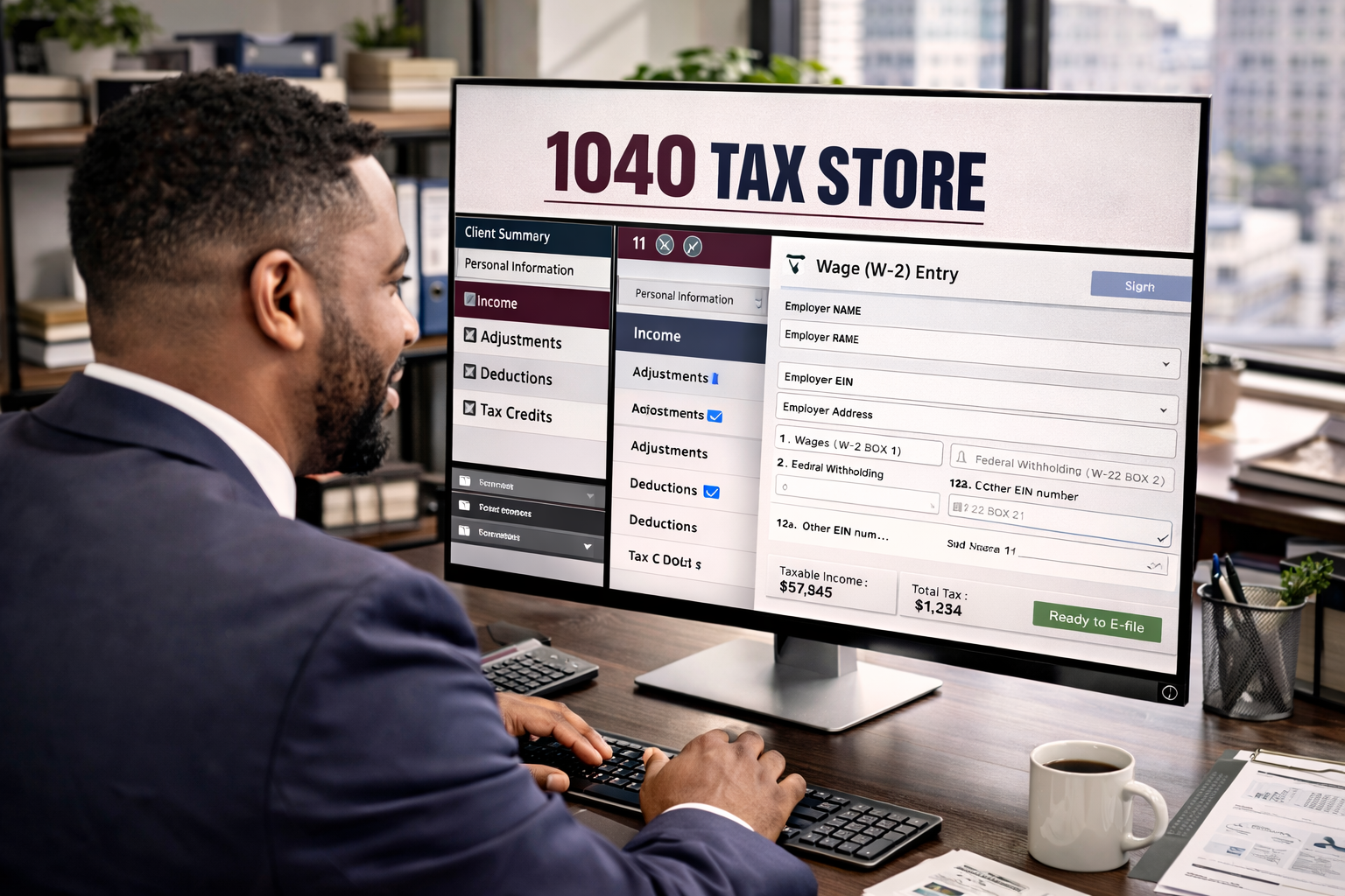 Tax professionals reviewing the best software and growth path for their business